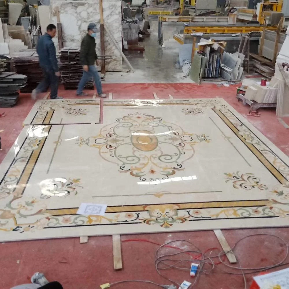 High End Hotel Project Marble Flooring Medallions