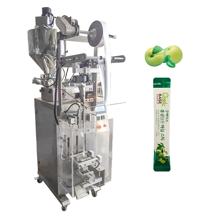 
Vertical Collagen Peptide/Spirulina Powder Round Corner Sachet Packing Machine 