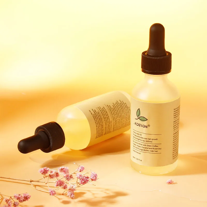 JADEYON Organic castor oil and rosemary oil care treatment for anti-hair loss stimulation of hair follicles 60ml Thrive Hair Oil