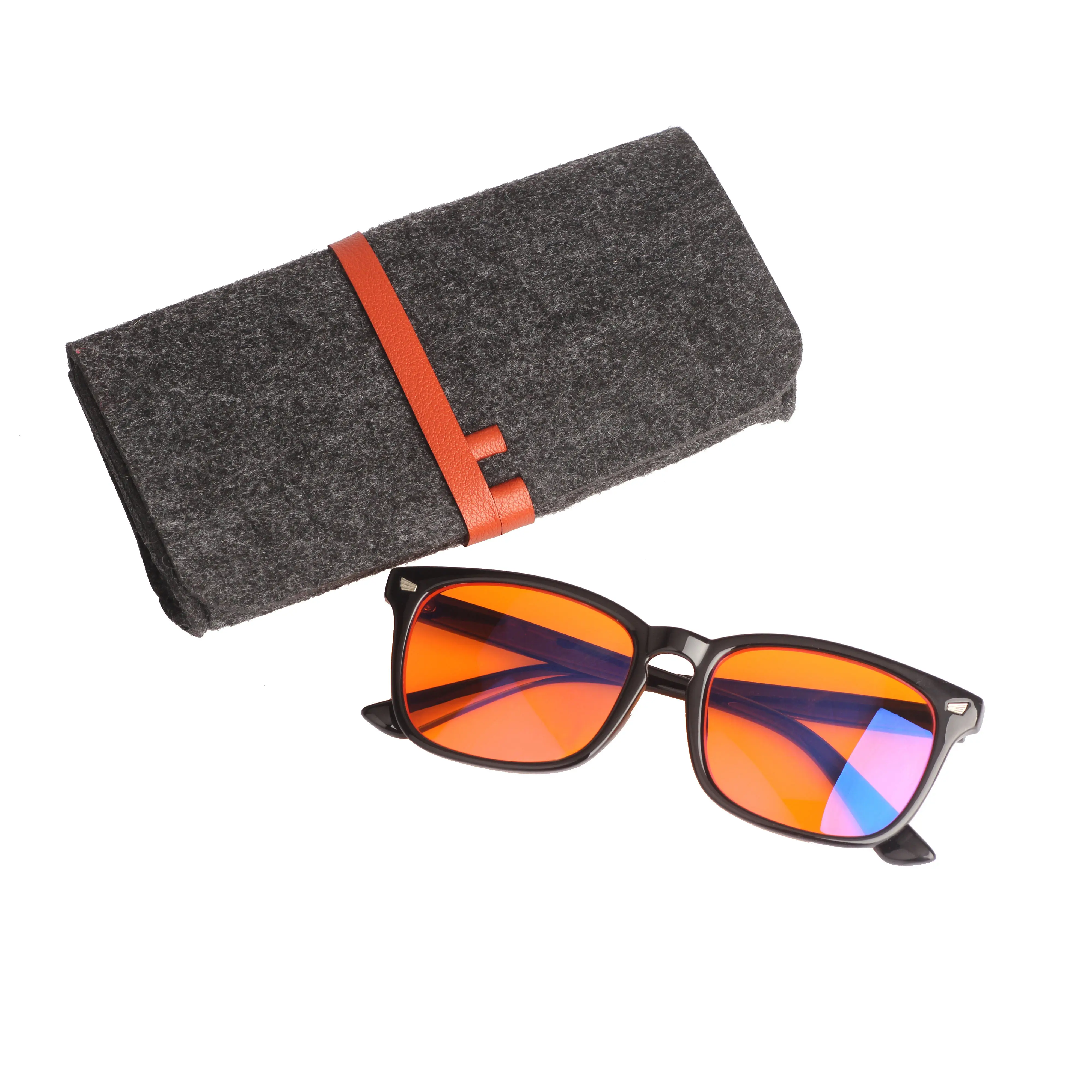 Comfortable suitable Insomnia New Orange Lens Night Vision Computer Eyewear Gaming Blue Ray Light Blocking Filter Glasses