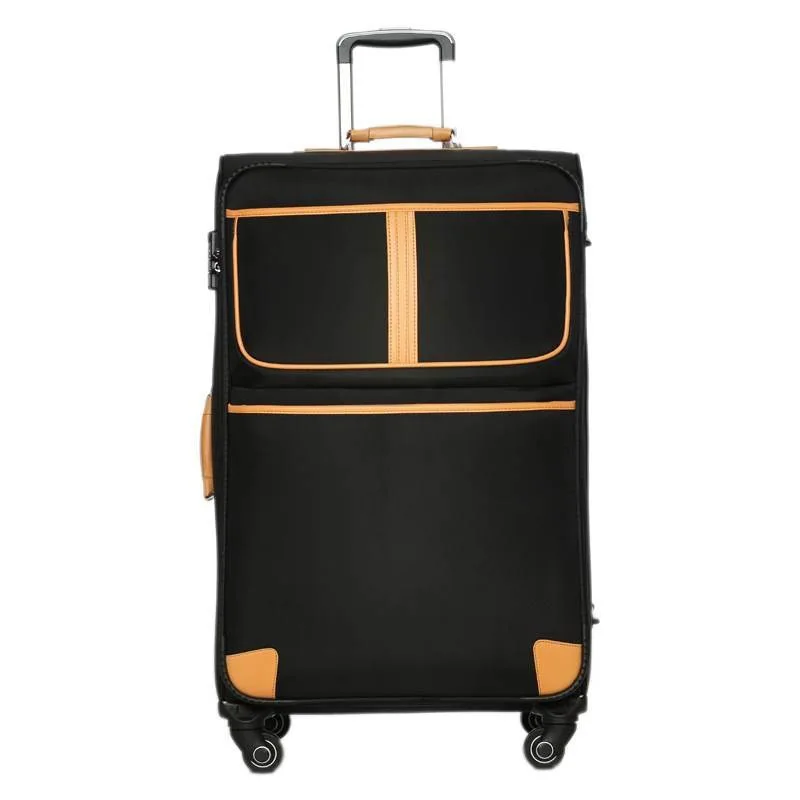 Nylon high quality soft durable pinner 4 wheels luggage
