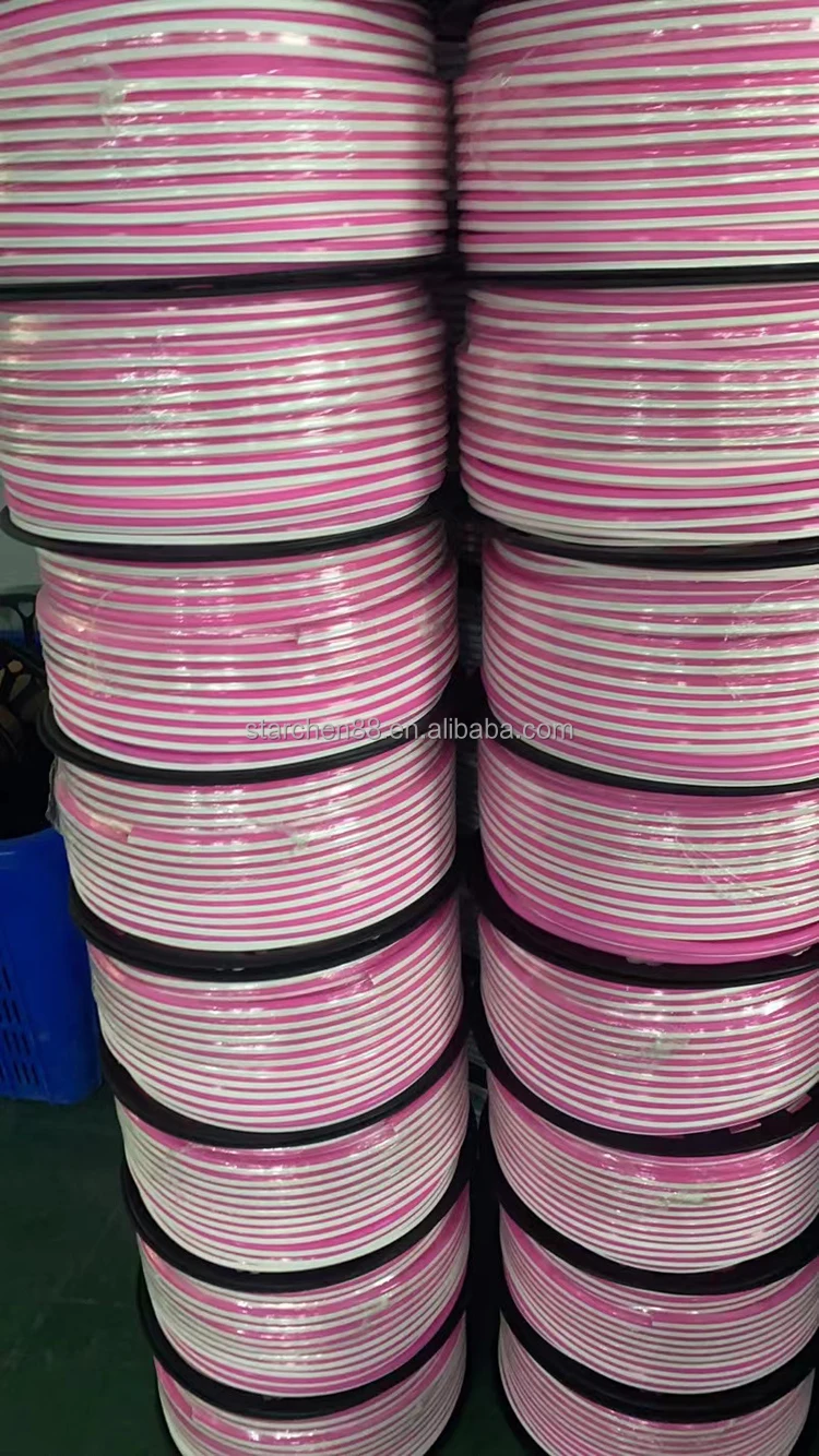 6MM 8mm flexible neon pink bend tube lights separently split flex separate led silicone neon tube cover