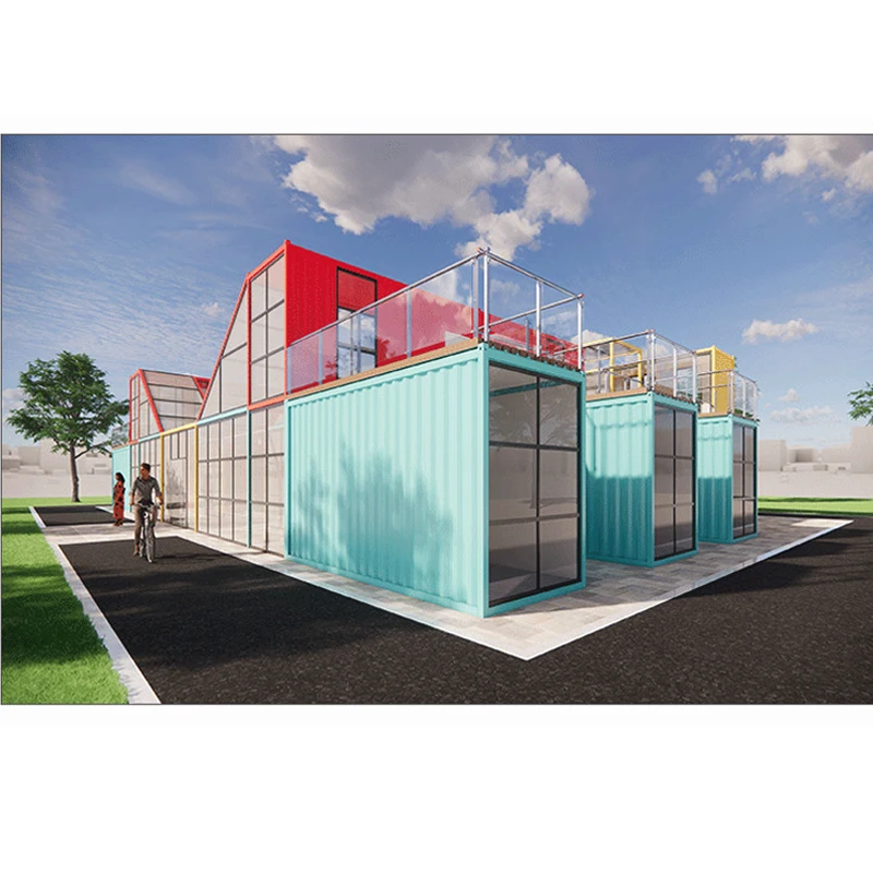 ULT-RF-02 Prefabricated Detachable shipping storage containers home glass Container House Tiny Houses capsule hotel