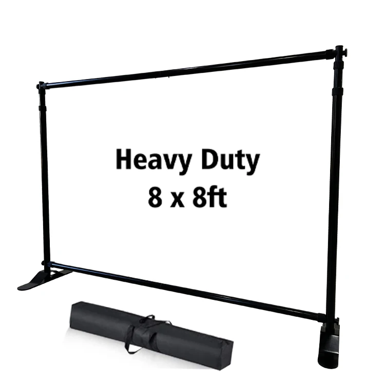 Adjustable Custom banner with stand Stand Heavy Duty Backdrop Wall Exhibitor Background for event Banner by Banners