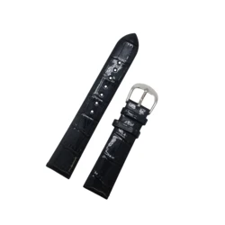 popular green colourful pearl light bamboo genuine leather watch strap band factory direct