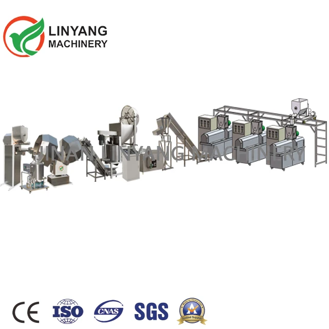 fried snacks production line fried snack pellet processing line Snacks Frying Machine