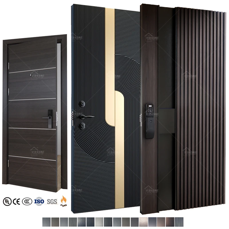 European standard security pivot exterior doors outside front door entry luxury bulletproof armored main doors for houses