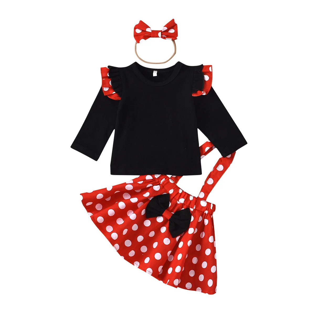 2022 new causal style spring tshirt mckey mouse skirt baby girls clothing sets