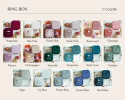 FADELI wholesale factory price luxury custom wedding green velvet jewelry box packaging for earrings necklace earing ring boxes