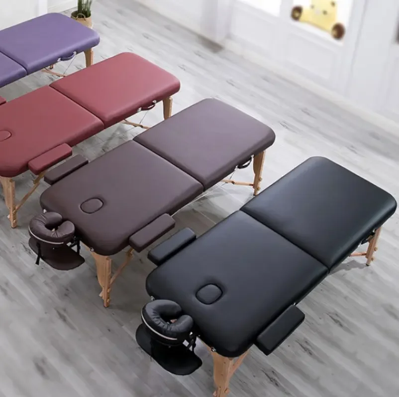 Portable Massage Table Professional Foldable Beauty Spa Tattoo Therapy Couch Bed Salon Furniture Lightweight