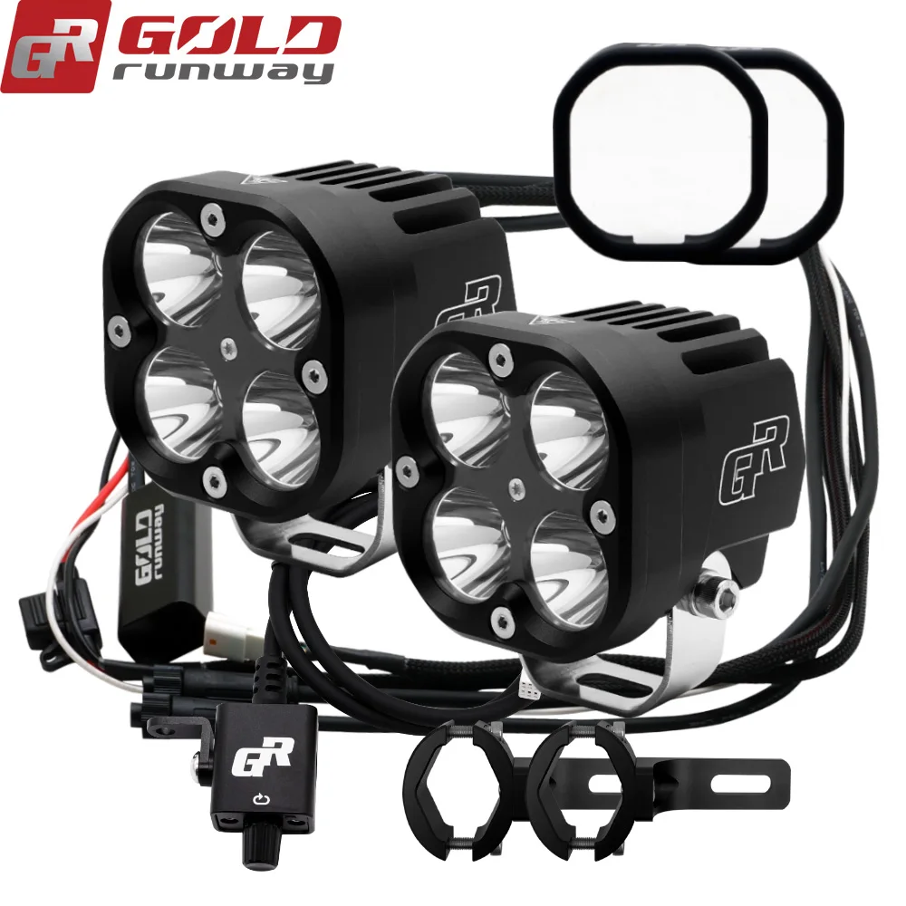
Motorcycle IP68 40W 4200LM Driving Light Universal Motorcycle Front Light LED Motorcycle Lighting System 