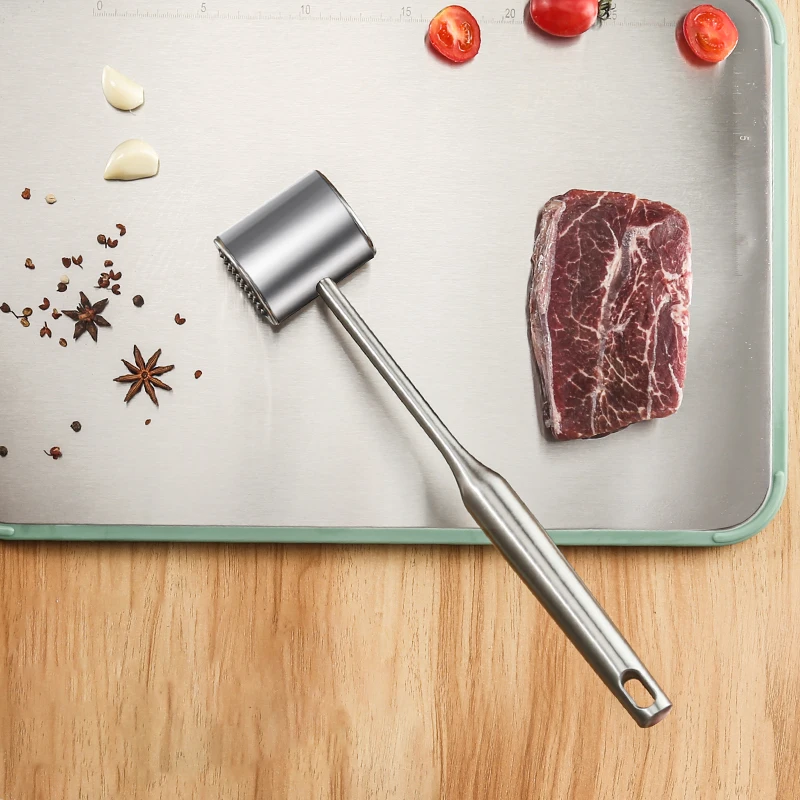 Kitchen Meat Tool Stainless Steel Meat Tenderizer Hammer