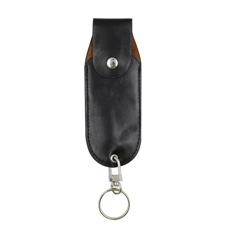 
OC Pepper Spray Holder Pouch Leather Case Protective spray holster Leather case with key ring for MK3 Canister 