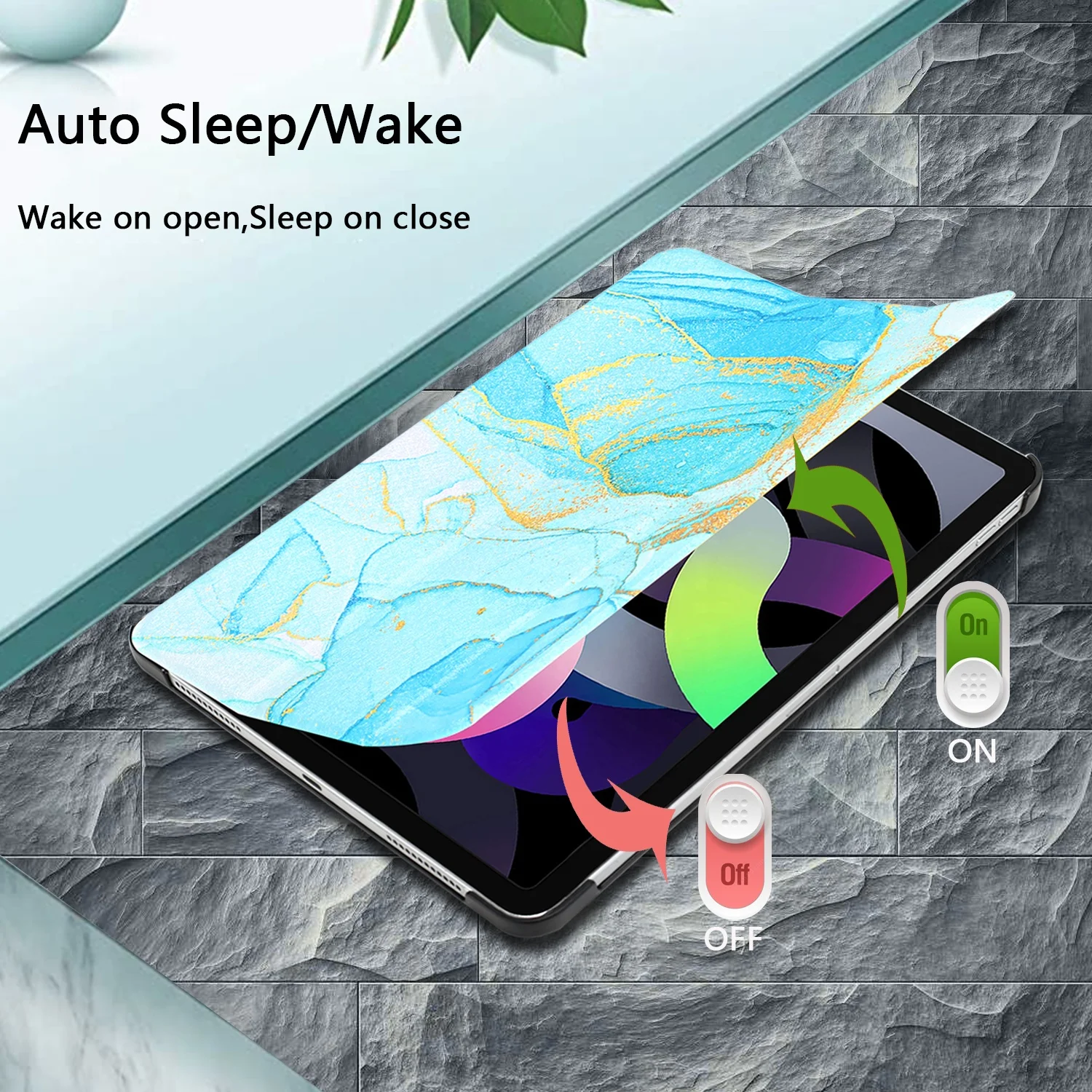 Тонкий легкий смарт-чехол для iPad Mini 6 противоударный чехол планшета аксессуары защитный кожаный