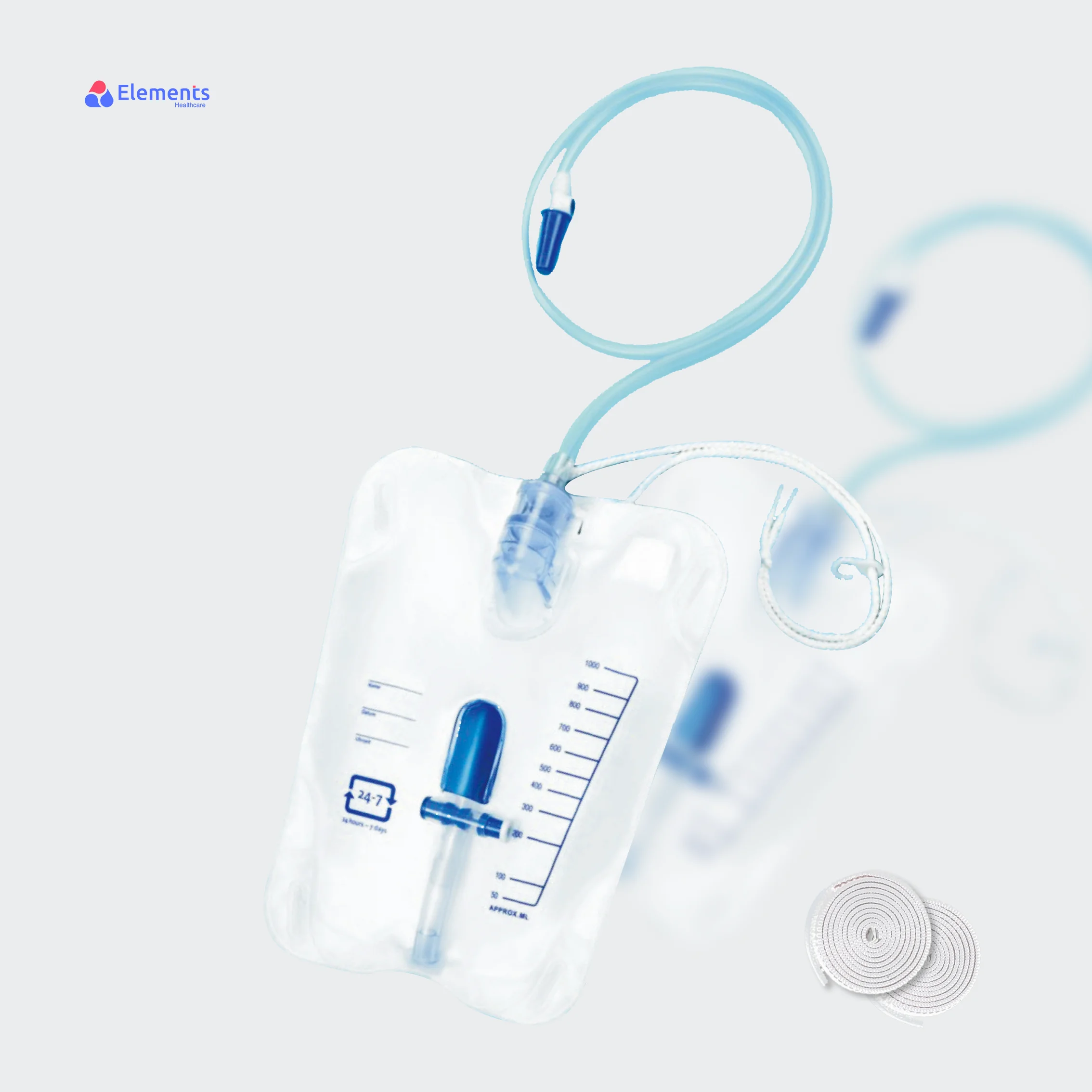 CE/ISO Medical Portable Urine Drainage Bag Dispoz-A-Bag Urine Collection Leg Bag