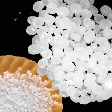 Polyethylene particles new material transparent particles LDPE high pressure low density polyethylene particles
