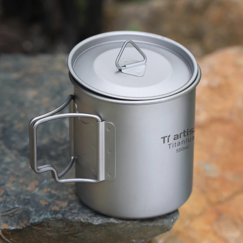Titanium mug drinkware custom printed  tea cups camping mug for outdoor indoor hiking bushcraft