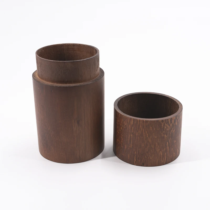 Custom Round Shape Wooden Storage Box With Lids