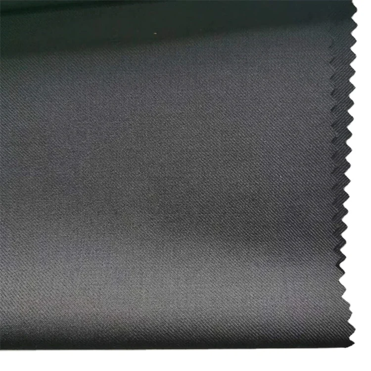 100% Worsted wool tweed fabric in solid colors for suit