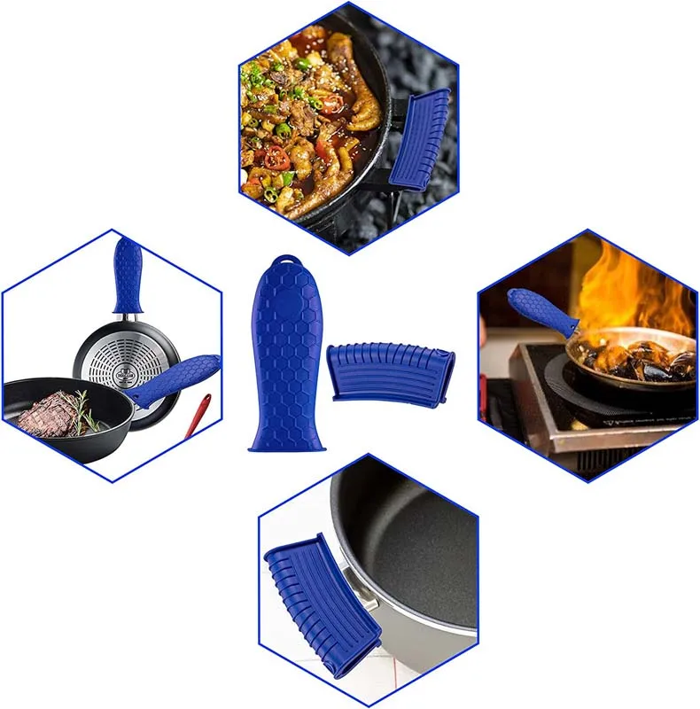 Perfect Kitchen Tools Silicone Hot Handle Holder and Pot Handle Covers