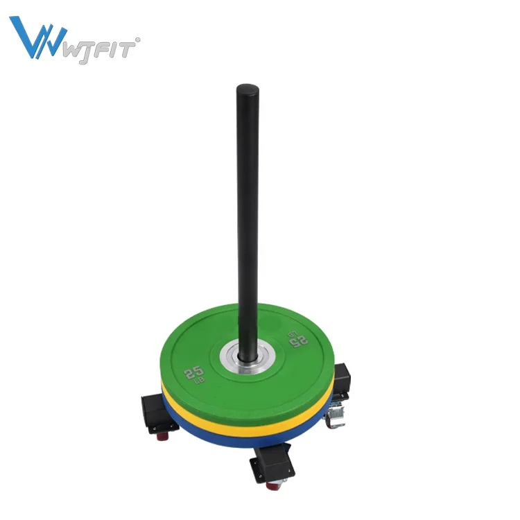 Convenient Bumper Plate Storage Rack Rubber Plate Storage System Bumper Plate Rack with Wheels