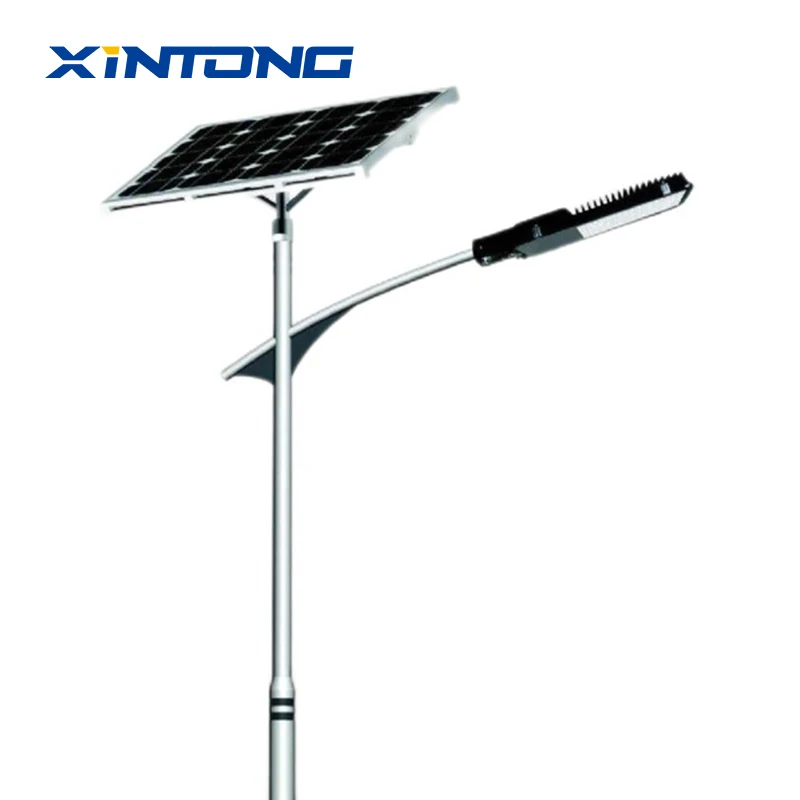 XINTONG 5 Years Warranty Solar Street Lamp in One Solar LED Street Light with Pole IP67 Integrated Solar Lamp