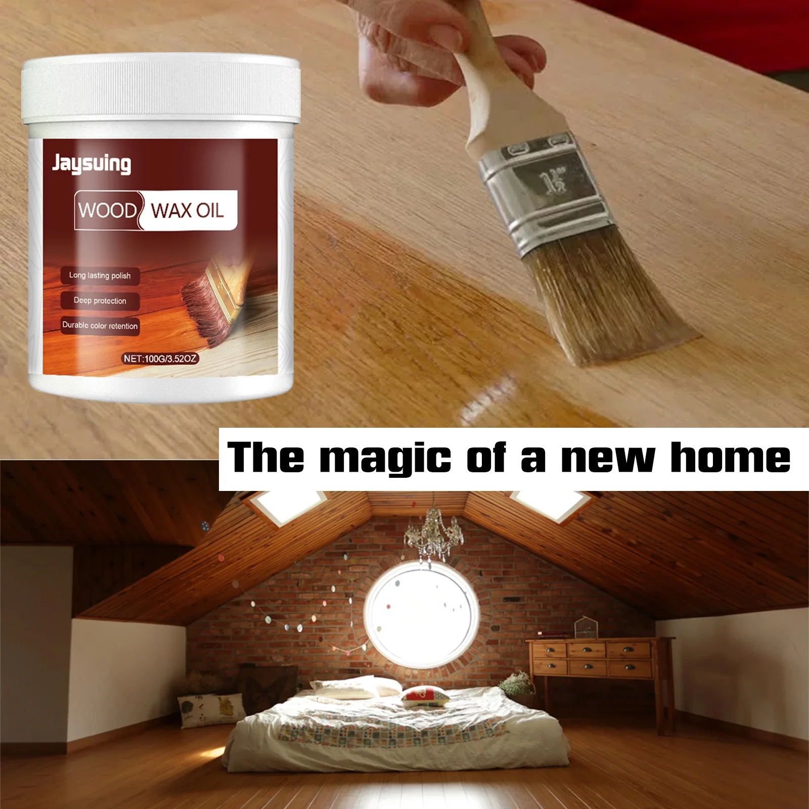 Jaysuing Wax Old Wood Floors Furniture Wax Polish Protective Polishing Wax For Wood