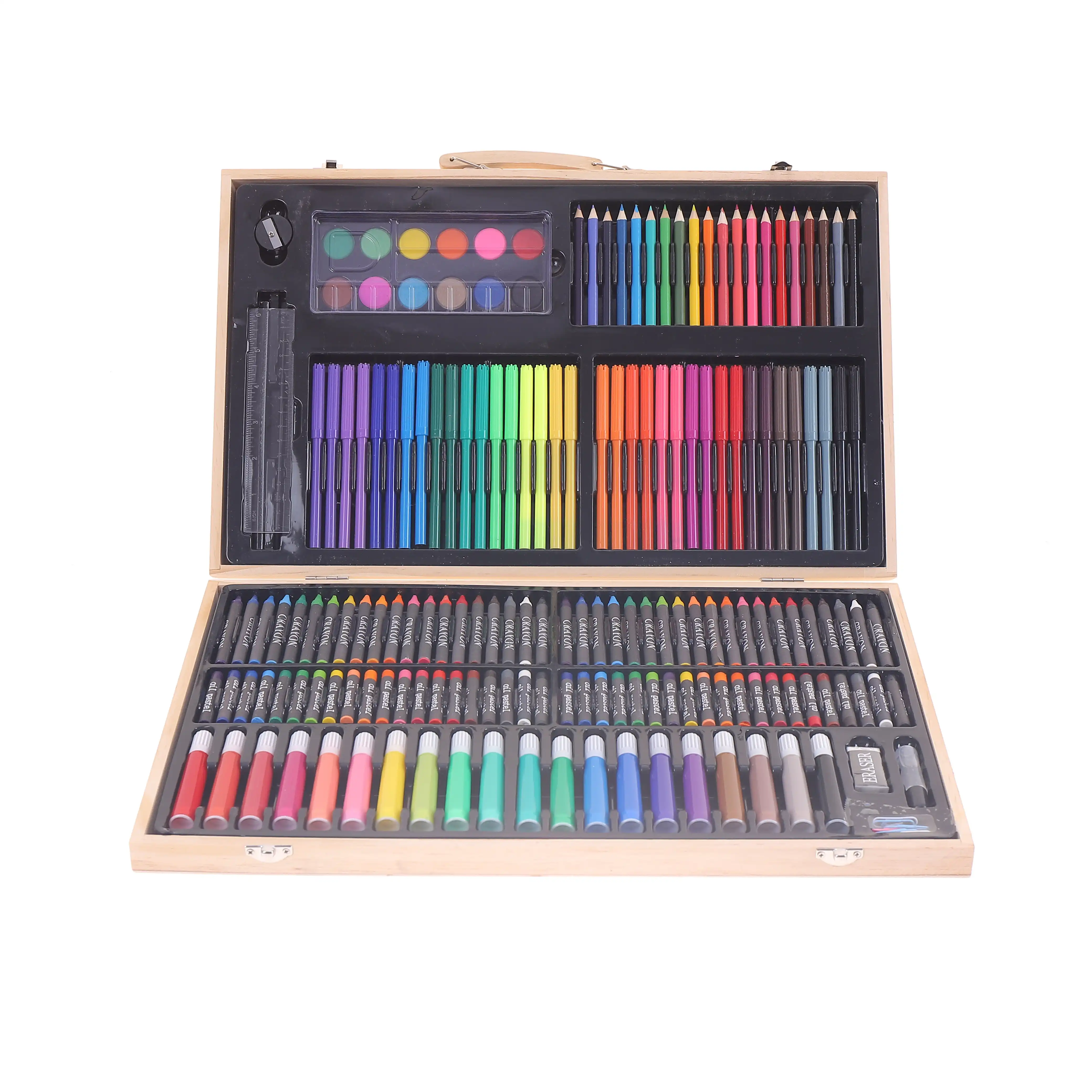 Школьные принадлежности 180 Цвета двойной наконечник, файнлайнер, Рисование Живопись декоративно-прикладного искусства комплекты для детей живопись на холсте Набор