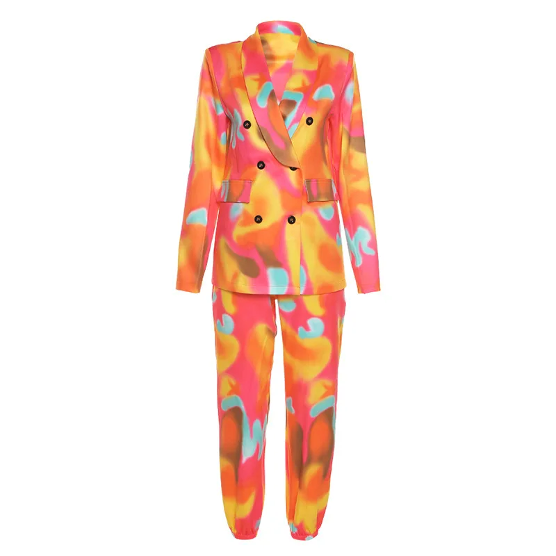 JY032 Office clothing for women fashion casual fall outfits street wear two pieces ladies suit