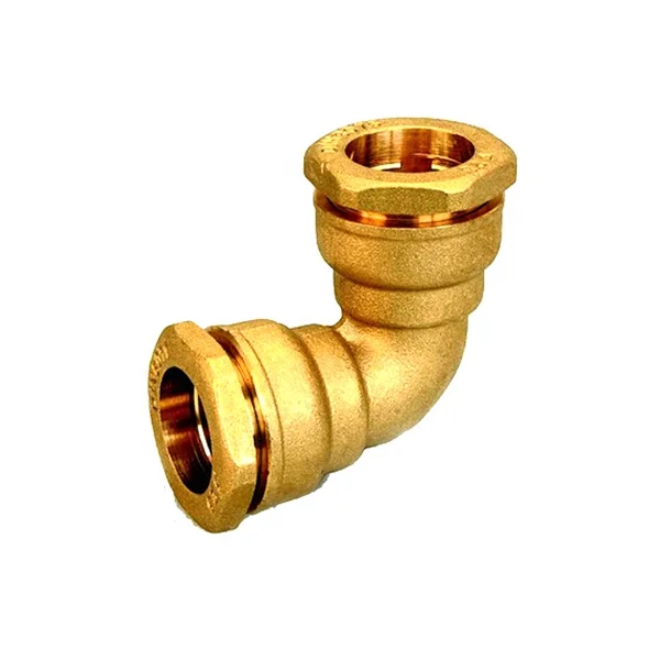 
DIN8076 Standard Brass Compression Fitting for HDPE or PVC Pipe 