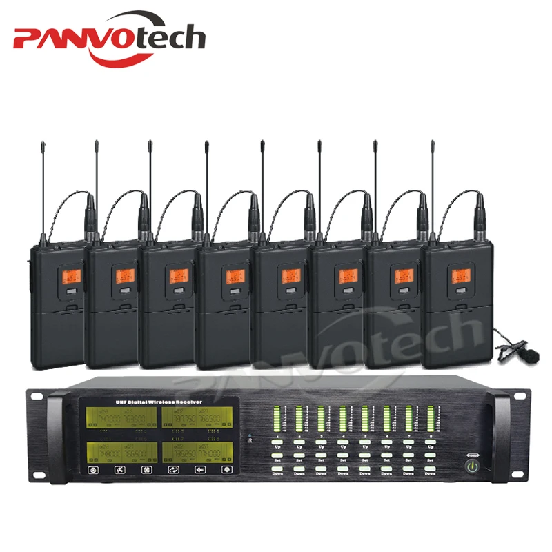 Panvotech 8 channel wireless microphone system