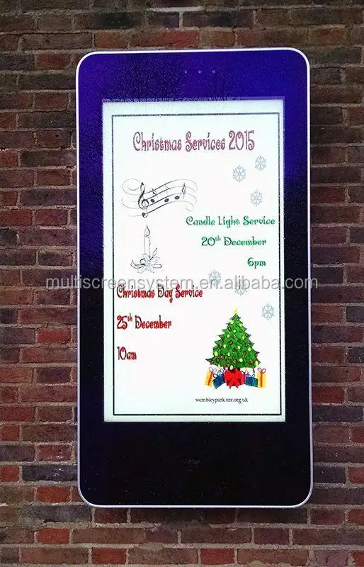 EKAA  32 inch lcd outdoor display  full hd high brightness outdoor tv for square lcd display