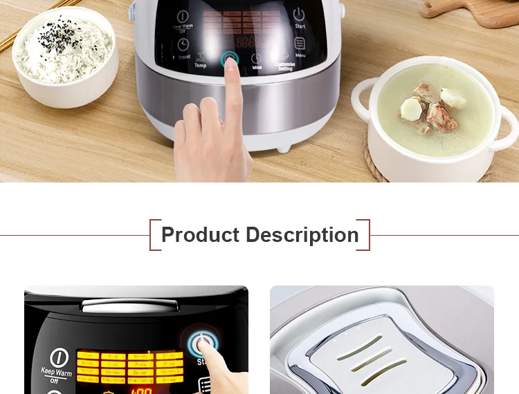 Big Rice Cooker Electric Rice Cooker Multifunction Kitchen deluxe multi digital slow rice cooker