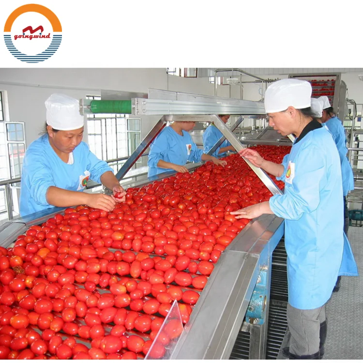 Automatic tomato paste production line industrial tomato paste processing plant equipment factory machines price cost for sale