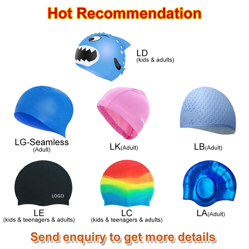 Women Lycra High Elasticity Thick Swim Hats for Long Hair Easy to Put On and Off Bathing  Keep Your Hair Dry