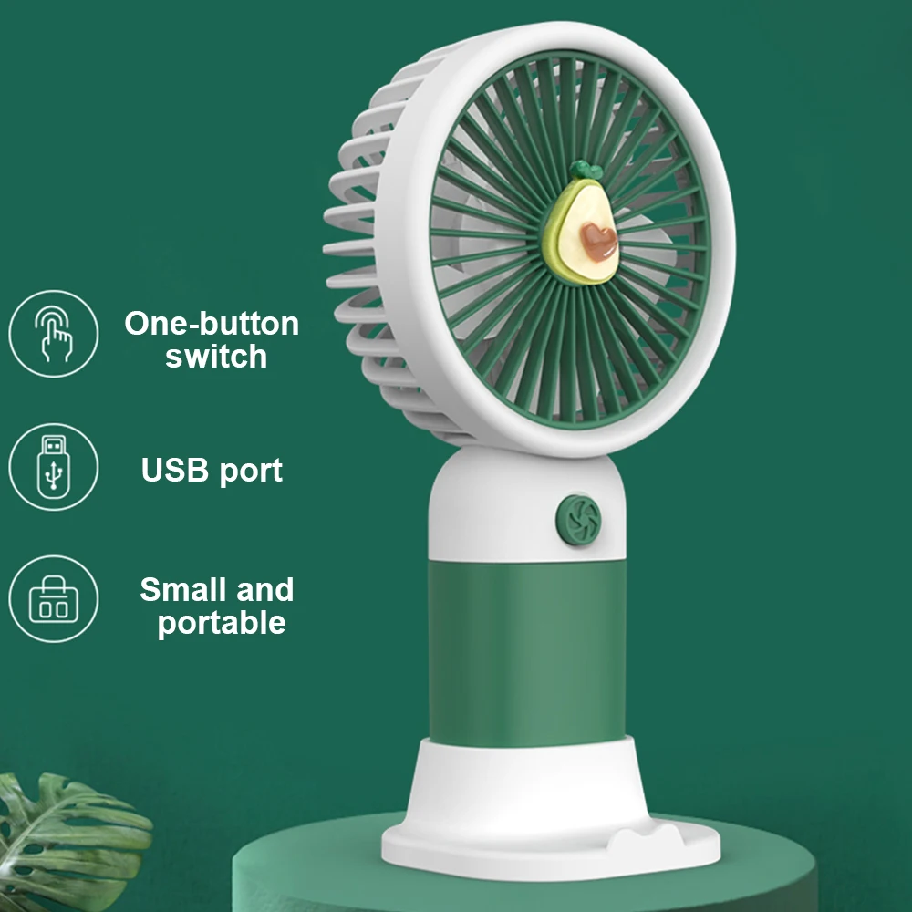 One-Button Switch Strong Wind Portable Cooling Tabletop Cute Wholesale Custom Electric MINI USB Rechargeable Handheld Fan