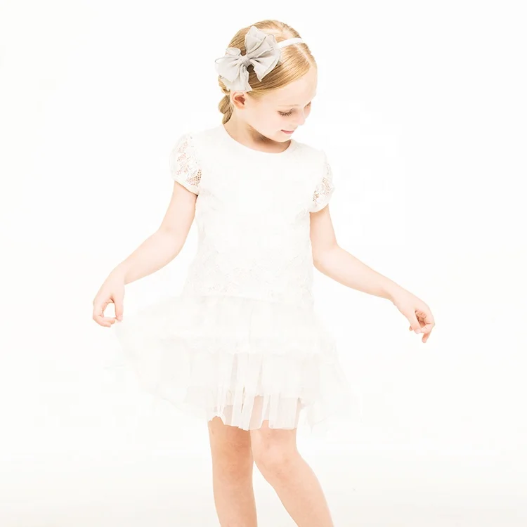 Kids Dresses Pink and white Lace dresses for 2 year old girl dress