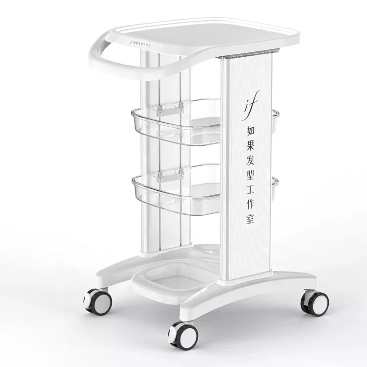 Big Promotion Acrylic Salon trolley Weight Loss Slimming Machine Trolley beauty salon stand Esthetician trolley carts