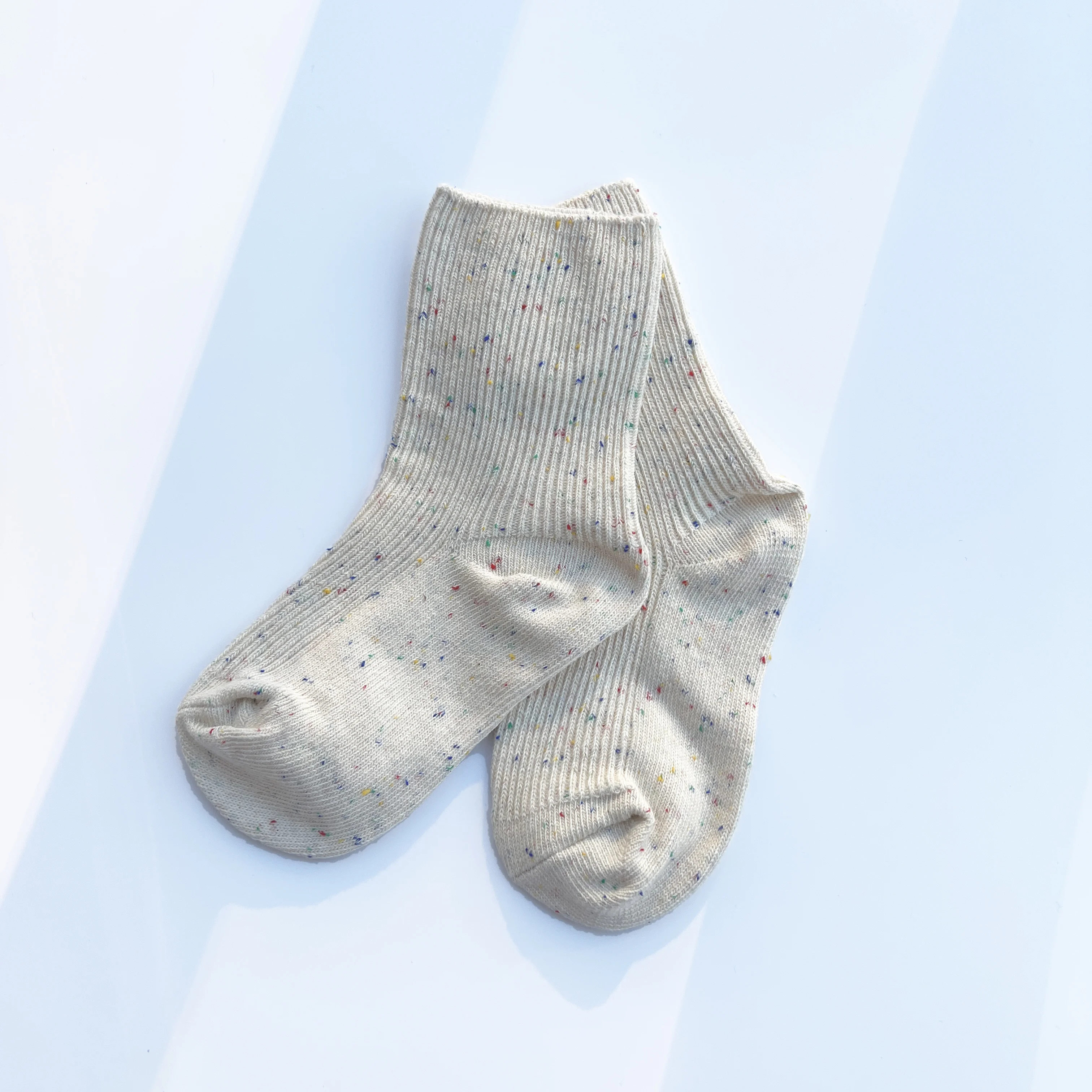 Double Needle kids wool socks  boy tube socks Sprinkles Baby wool blend socks