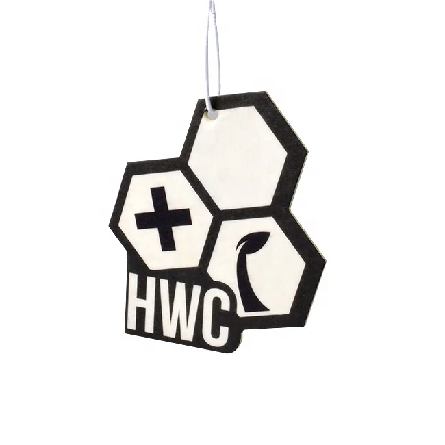 Wholesale products china promotion gifts custom design decorative hanging perfume paper car air freshener