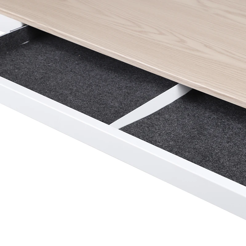 E4(A)-W Adjustable Desk Frame With USB Electric Height Adjustable Desk Table With Drawer Wooden Smart Stand Up Desks For Office