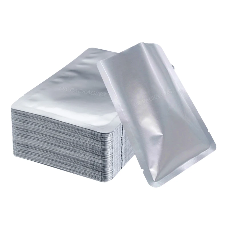 Matte Silver Stand up Pouch Zip Lock Aluminum Foil Packaging Doypack Plastic Food Storage Bags