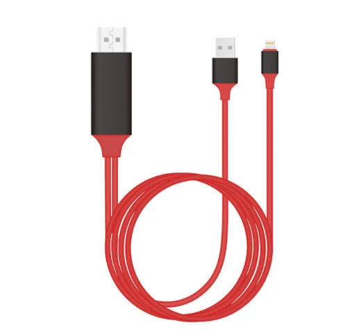 Кабель Lightn-ing 1080P для HDTV TV, Цифровой AV адаптер для iphone, кабели, совместимые с USB и HDMI, преобразователь Plug and play