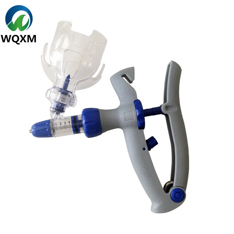  Factory Price Veterinary 1ml/2ml /5ml Continuous Animal Injection Gun Plastic Poultry Vaccine Syringe with bottle for