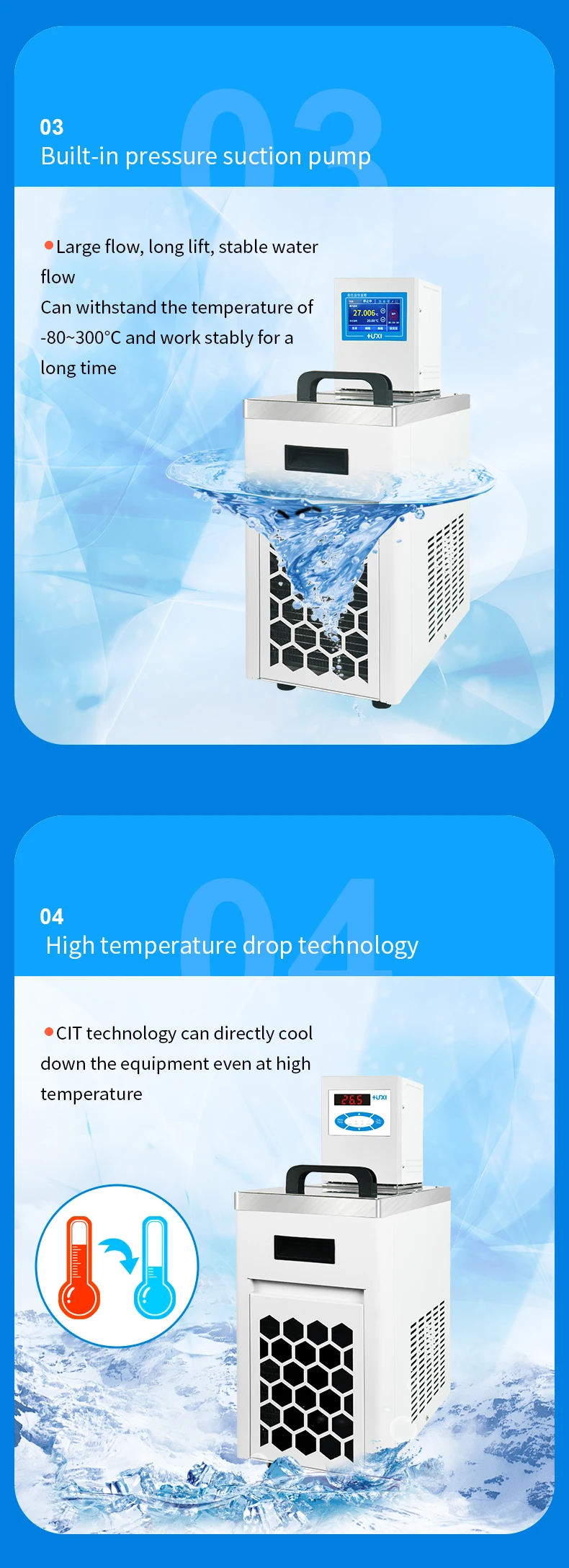 200C 8L LCD Screen Temperature control Heated Water Bath