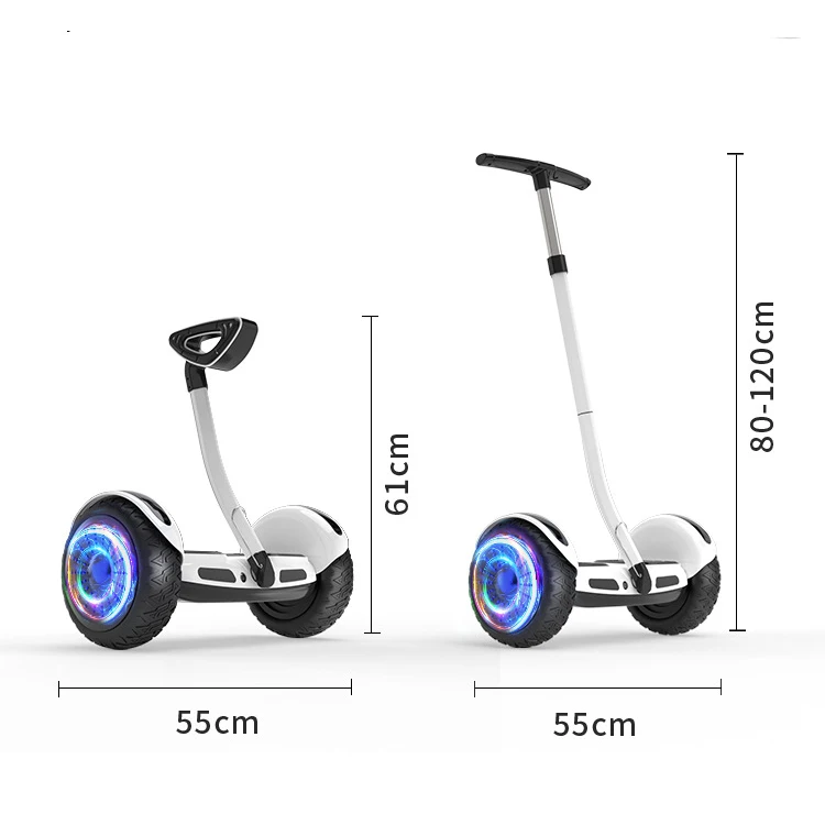 Kids Adult Smart Handle Leg Bar Electric Scooter 2 Wheel Stand Up Self Balancing