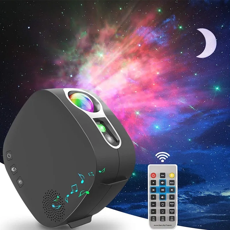 Laser Lights For Night Club All Color Nebula Light Space Lamp Estrella LED Proyector Galaxia Music Voice Star Projector