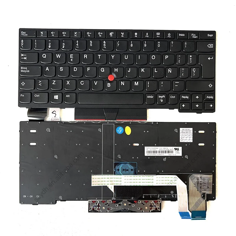 New Original Spanish SP Notebook Keyboard For Lenovo ThinkPad X280 A285 X395 X390 L13 Gen 2 Yoga L13 Gen 1 01YP010 SN20P33440