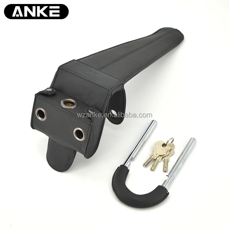 Leather Anti theft steering wheel lock vehicle Security auto accessories car parts anke secure tooling