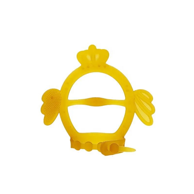 OEM Manufacturer Nano silica gel Safety material Silicone  baby teether with PP Box